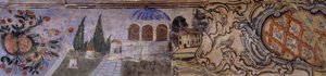 Fragments of a Wall Painting by Unbekannt Unbekannt